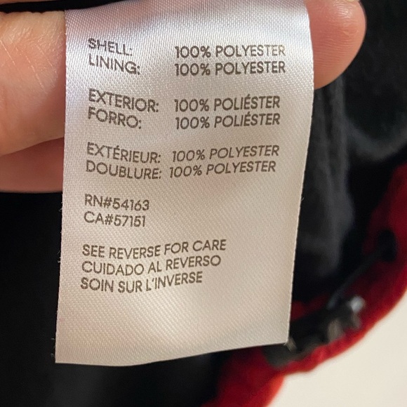 Calvin Klein red jacket zip front hooded windbreaker men XXL - Picture 8 of 8